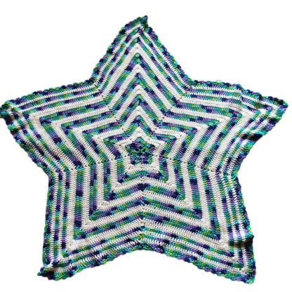 Star Shaped Knitted Quilt